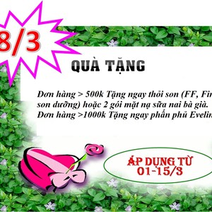 Tri ân khách hàng nhân dịp 8/3